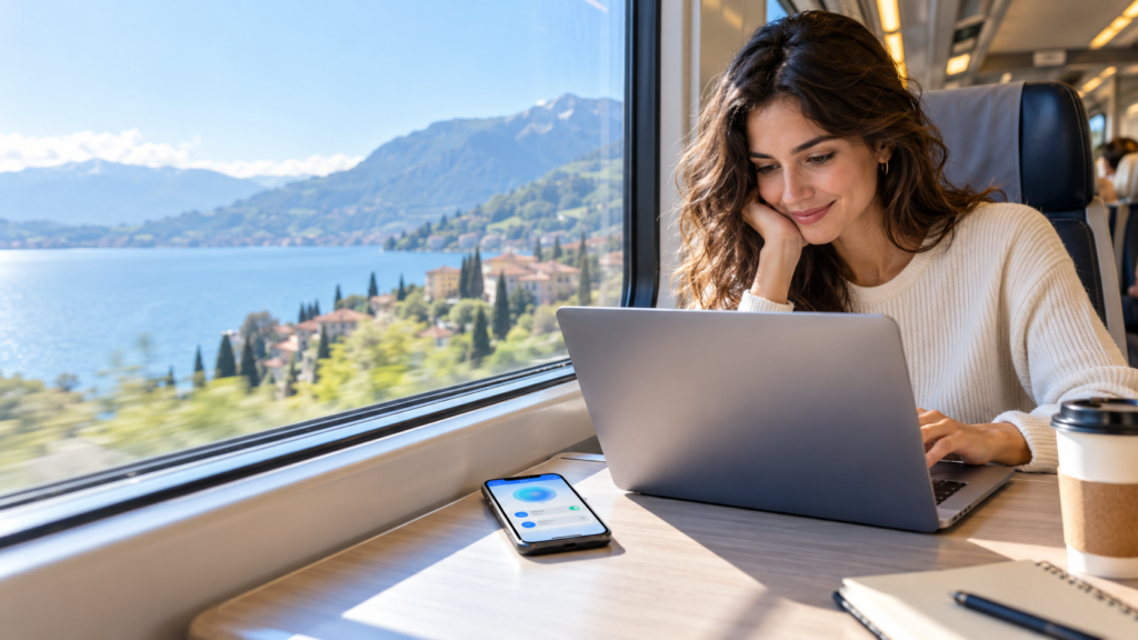 Hotspot iPhone: laptop collegato alla connessione dati del telefono