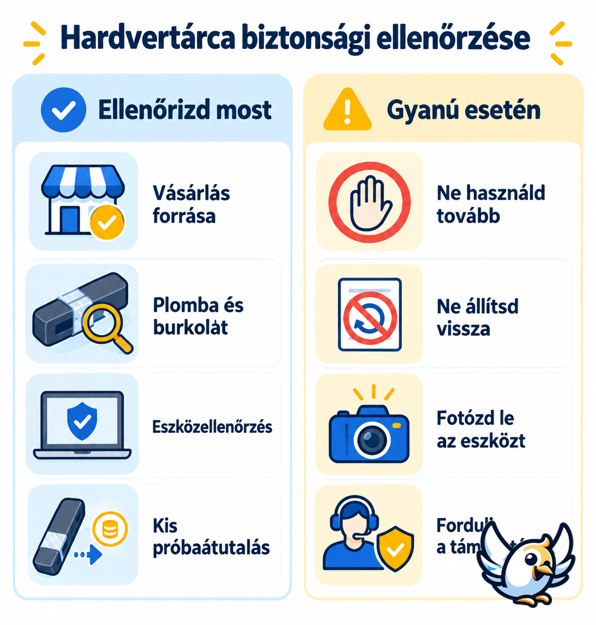 Ledger hardvertárca biztonsági ellenőrzőlista az eSIM-implantátumról szóló jelentés után