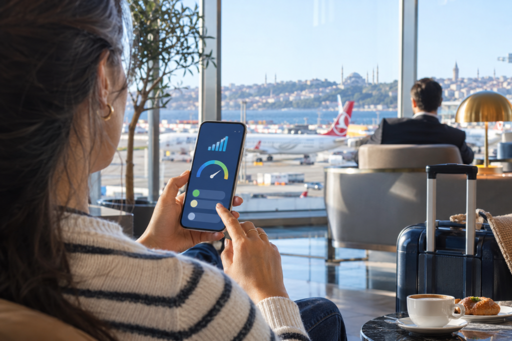 LTE ve 4G farkını telefonunda kontrol eden gezgin