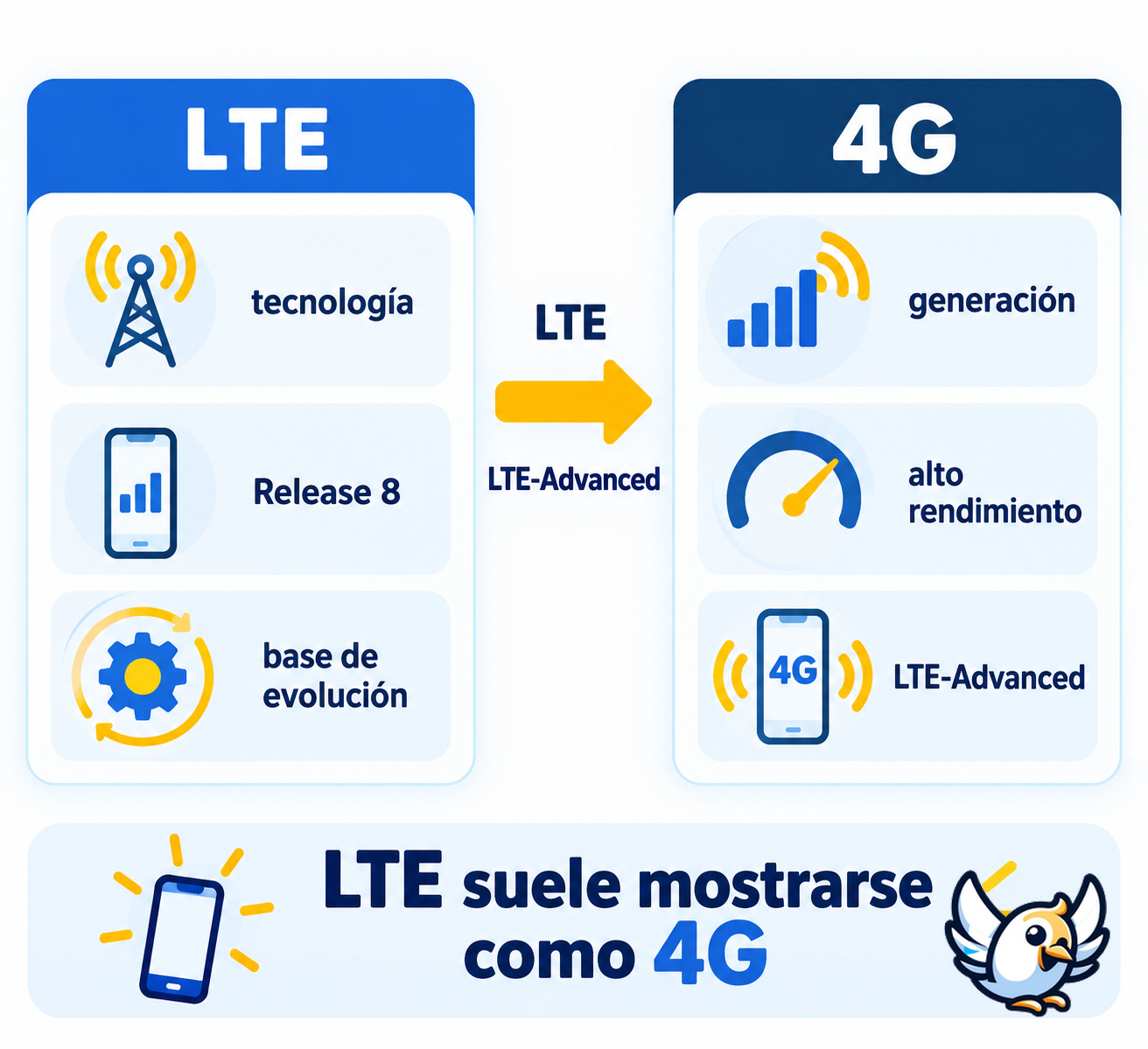 LTE vs 4G: diferencias entre LTE, 4G y LTE-Advanced