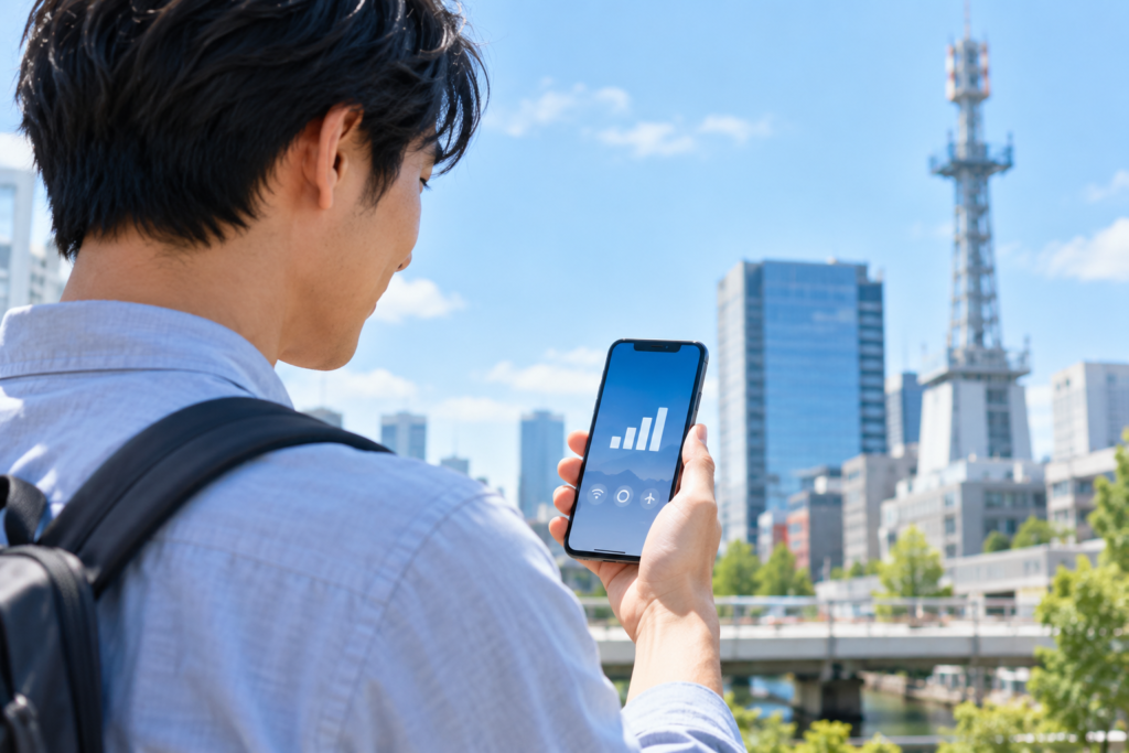 LTEと4Gの違いをスマートフォンで確認する日本の利用者