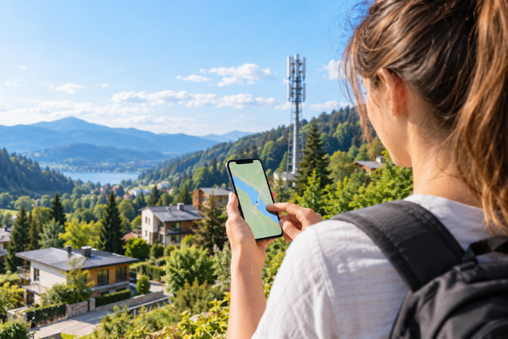 Mobilno omrežje v Sloveniji: uporaba telefona v bližini bazne postaje