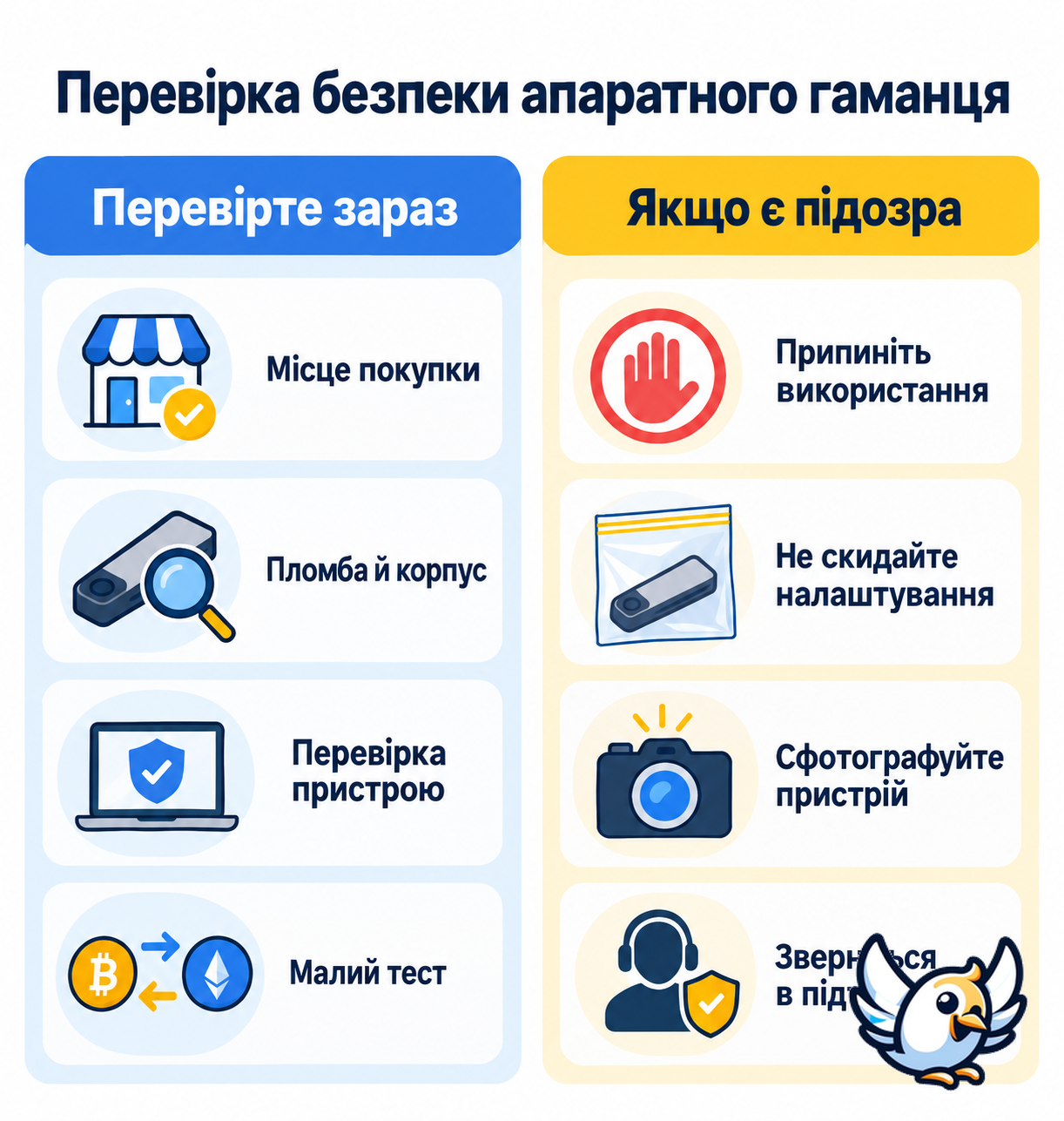Перевірка безпеки апаратного гаманця після повідомлень про eSIM-імплант