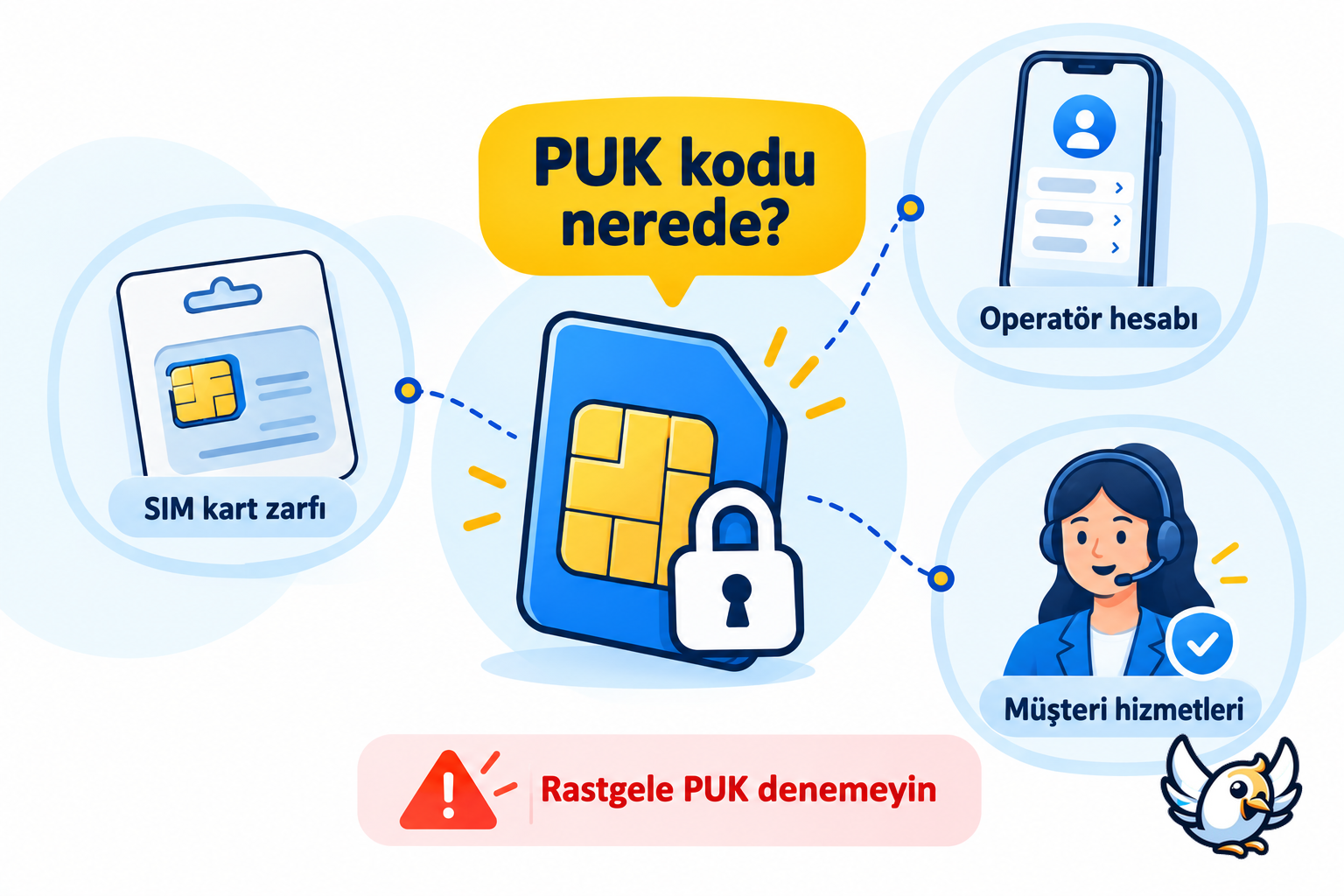 PUK kodu nereden öğrenilir: kart, operatör uygulaması ve müşteri hizmetleri