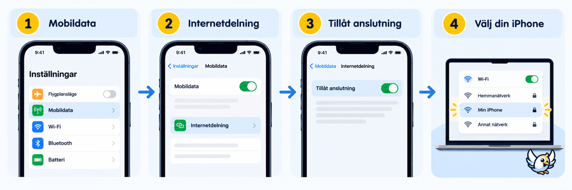 Så aktiverar du mobile hotspot på iPhone steg för steg