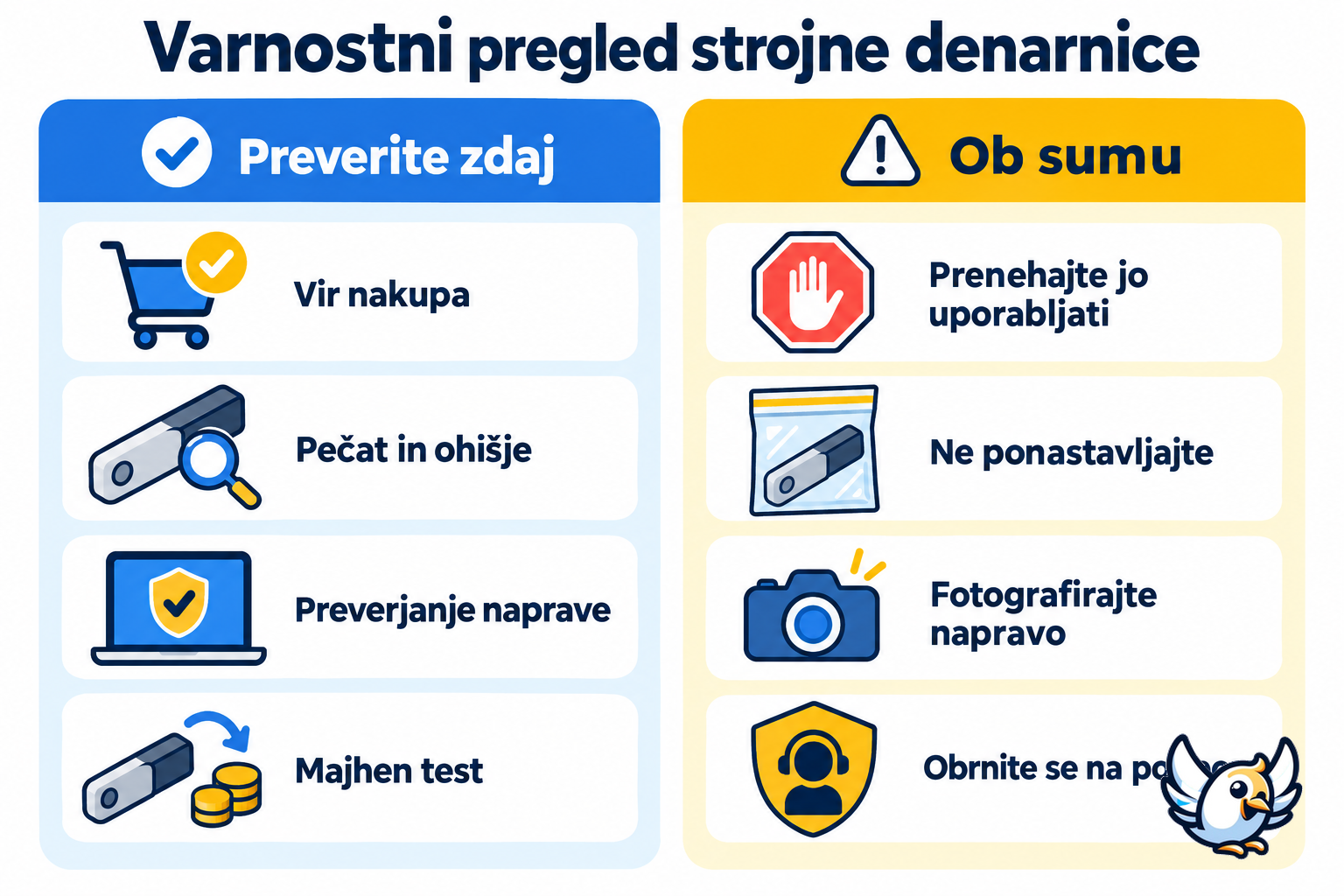 Varnostni kontrolni seznam za strojno denarnico Ledger po poročilu o vsadku eSIM