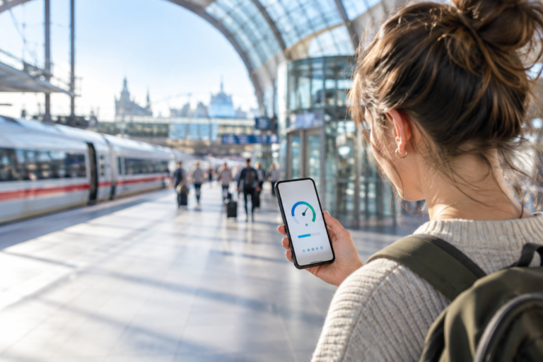 Vitesse 5G : test de débit sur smartphone en mobilité