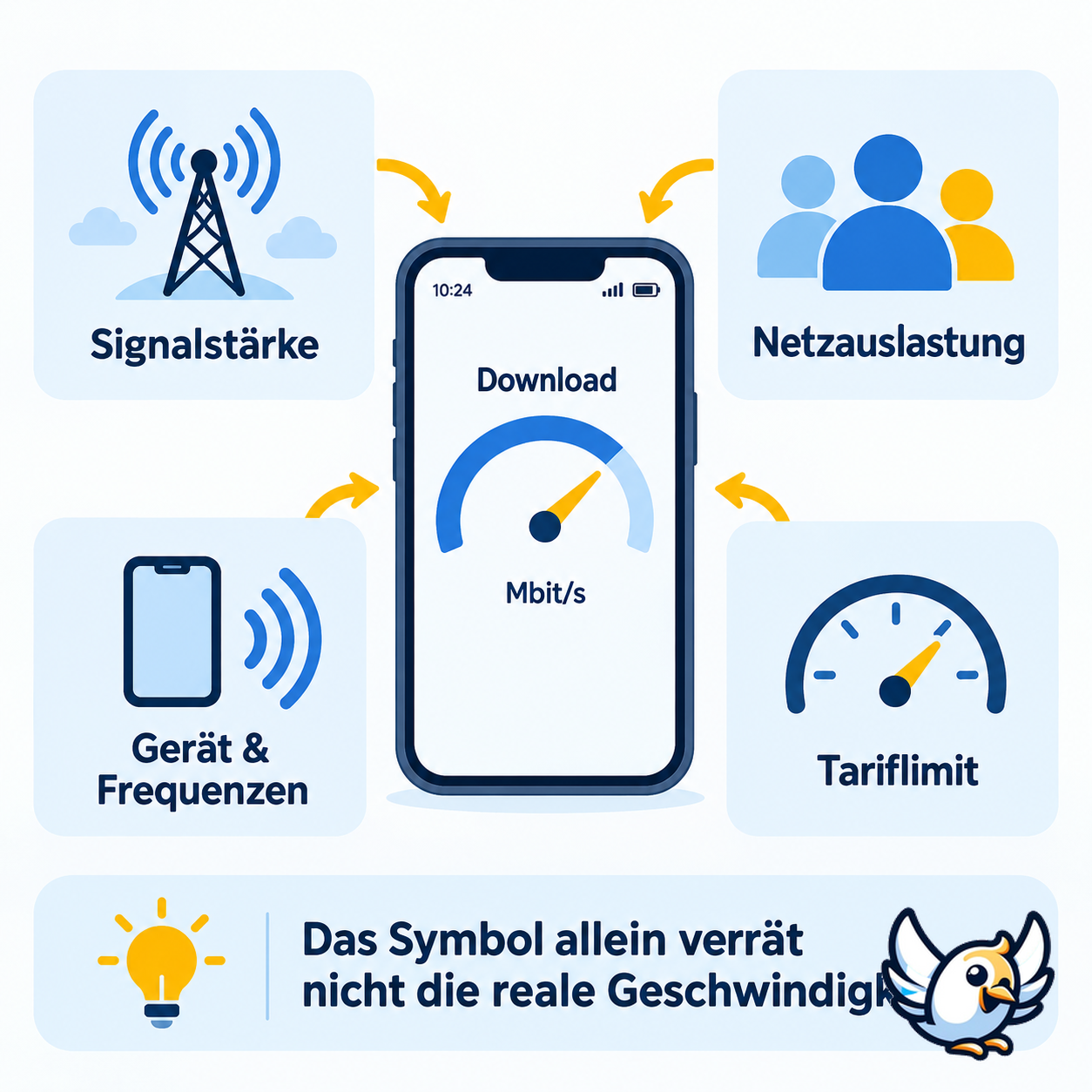 Warum LTE- und 4G-Geschwindigkeit im Alltag schwankt