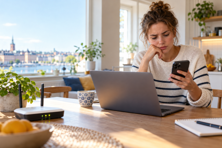 Wifi anslutet utan internet – felsökning på dator och mobil
