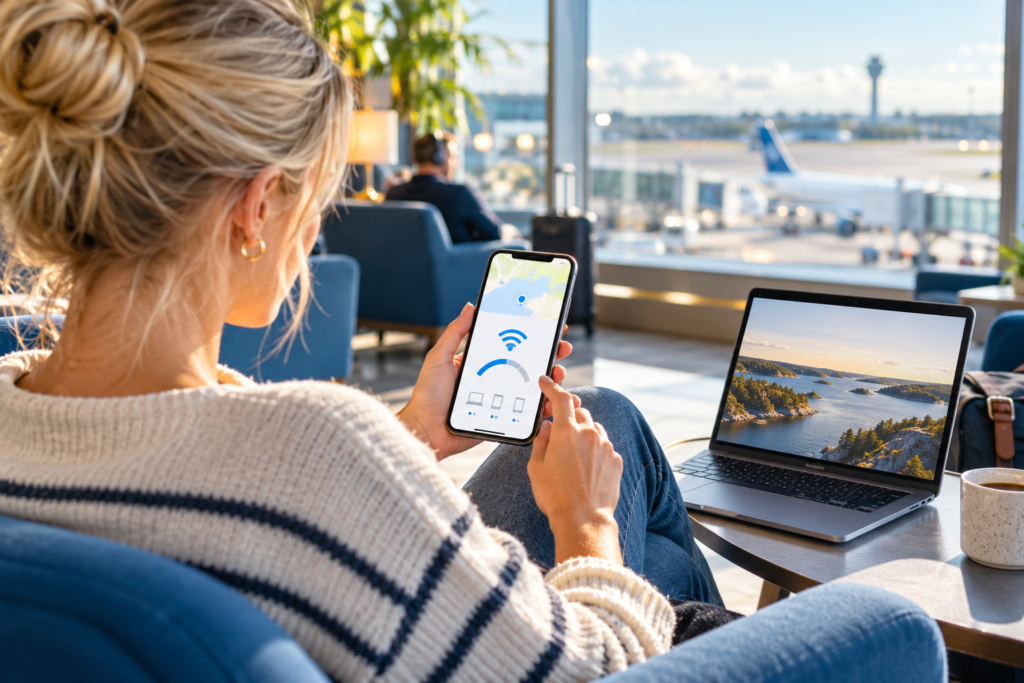 Wifi app på mobilen för att hitta, testa och säkra trådlösa nätverk