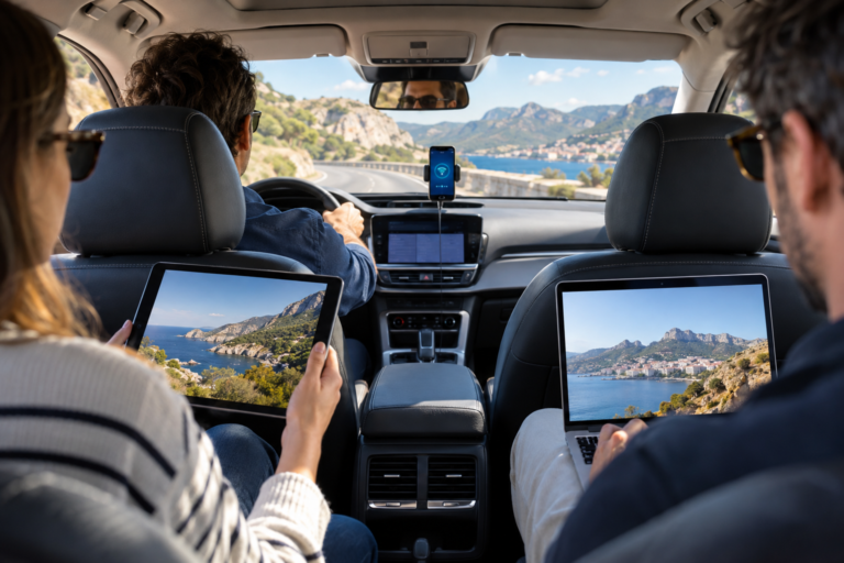 WiFi voiture : passagers connectés pendant un trajet en 2026