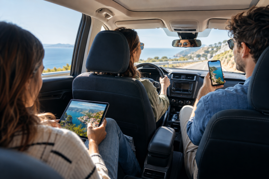 WLAN im Auto: Reisende bleiben während der Autofahrt verbunden